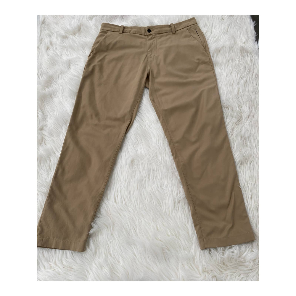Lululemon ABC Commission Pant Classic Sz 34 Qwick Chino 34" Wacky Khaki